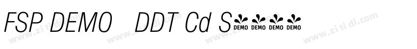 FSP DEMO   DDT Cd S字体转换